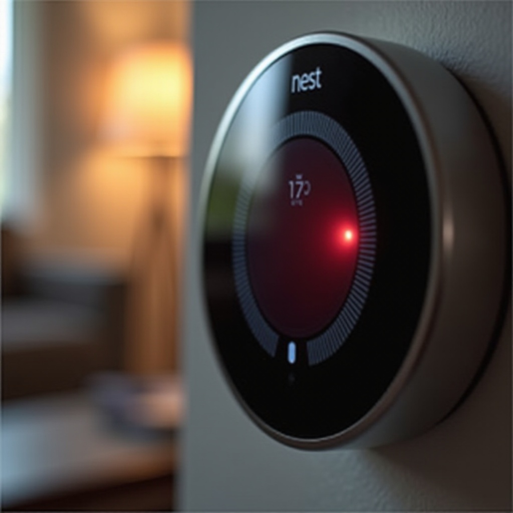 nest thermostat flashing red