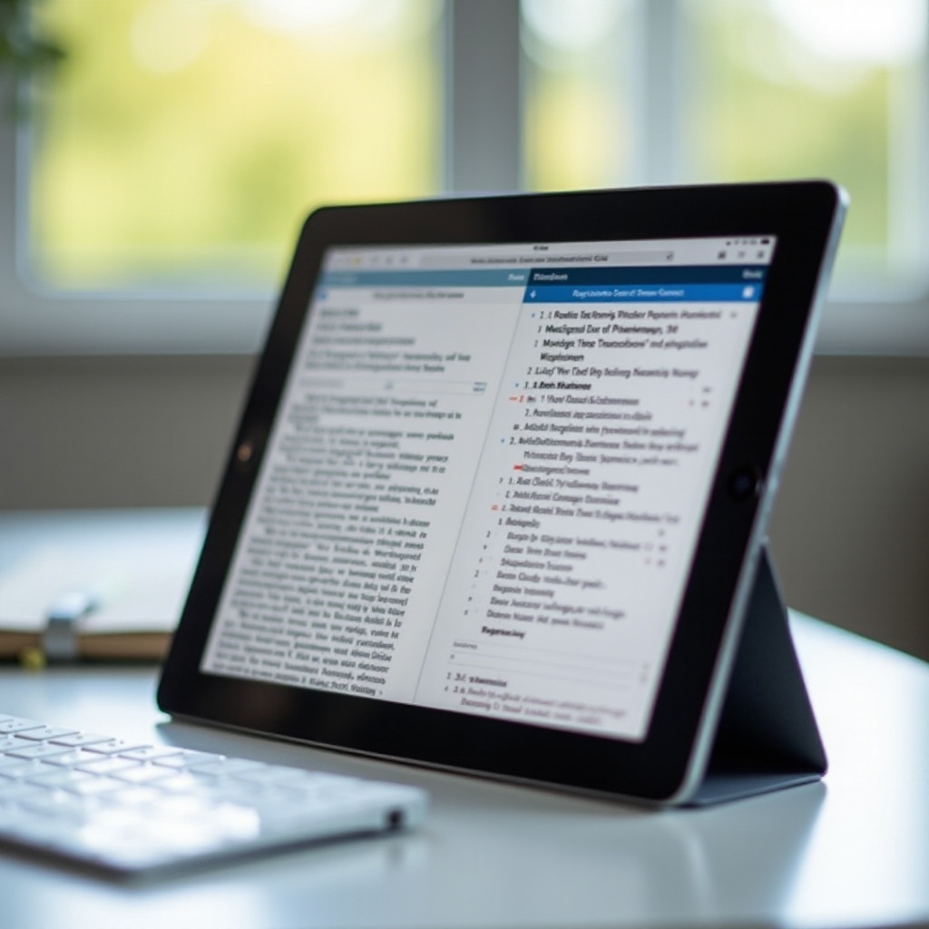 how to split safari screen on ipad