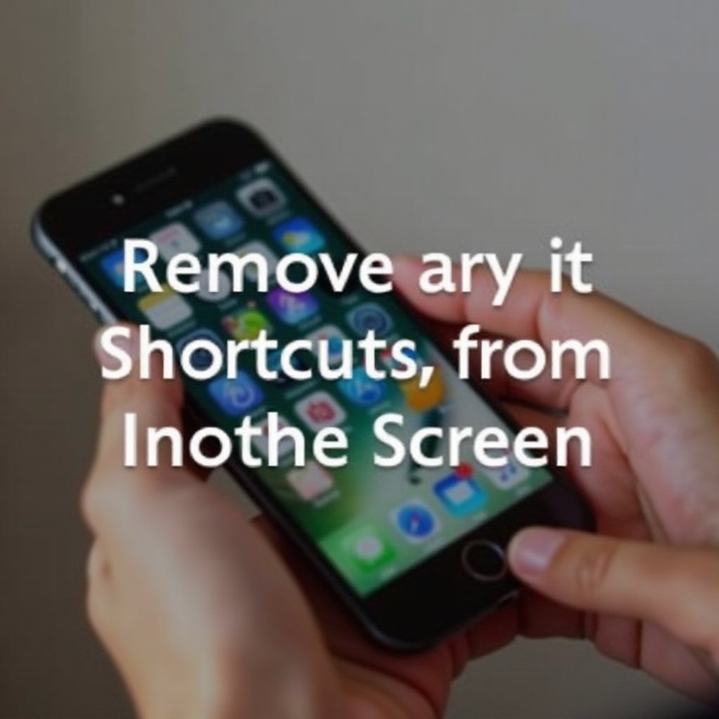 how to remove shortcuts from home screen iphone